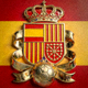 西班牙国家队队徽 - 皇家徽章与足球